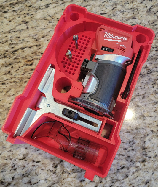 Milwaukee Packout Insert For M18 Compact Router Packout (Model 2723-20) | Fits Milwaukee Packout Case 48-22-8435