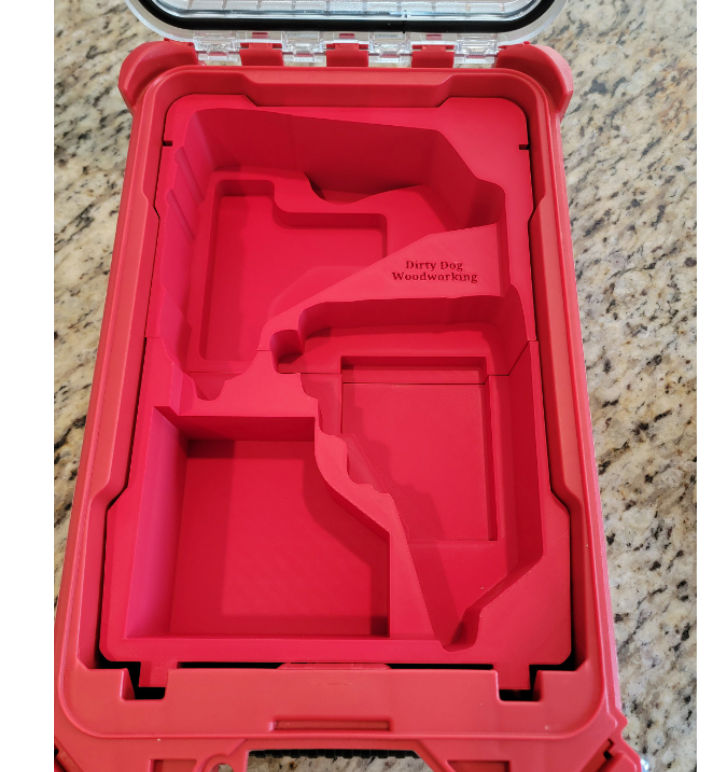 Milwaukee Packout Insert For M12 Drill & Impact Gen 3 (Models 3404-20 & 3453-20) | Fits Milwaukee Packout Case 48-22-8435