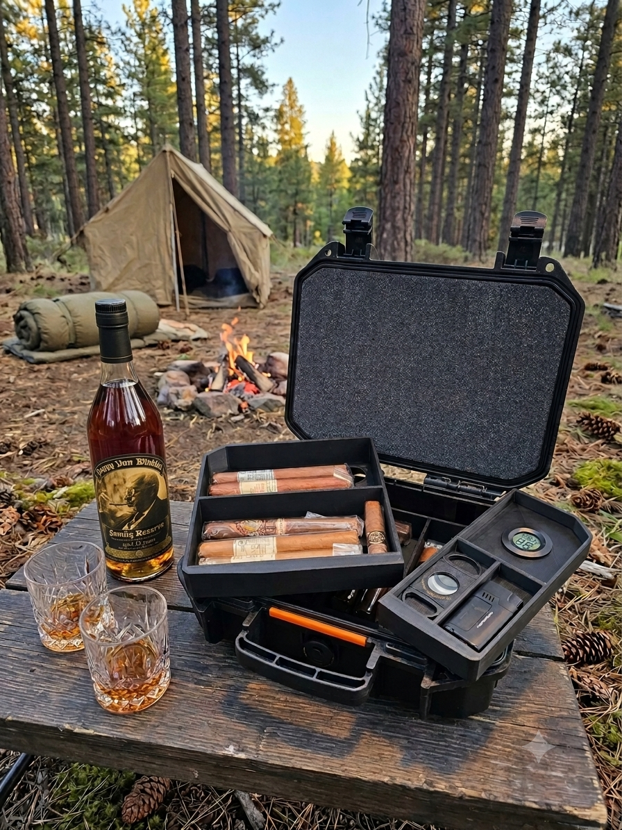 Cigar Humidor Insert With Included Hygrometer | Fits Pelican V100 Case