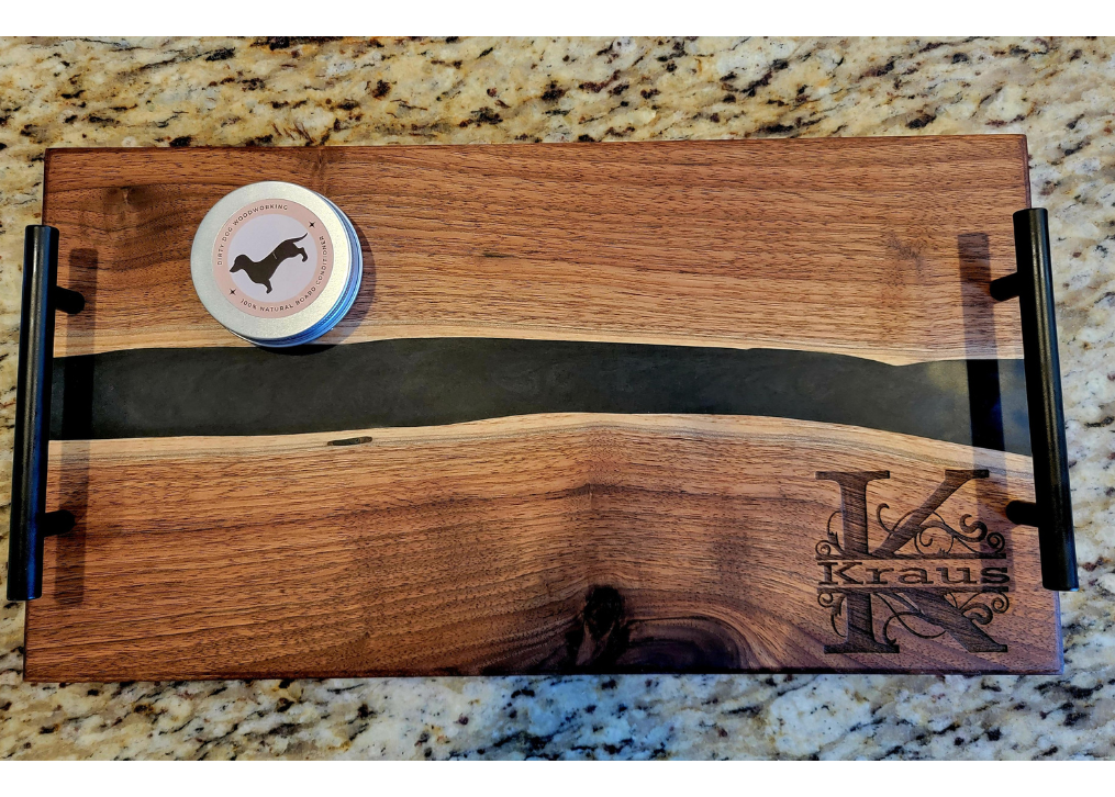 Black Walnut Epoxy River Serving Board