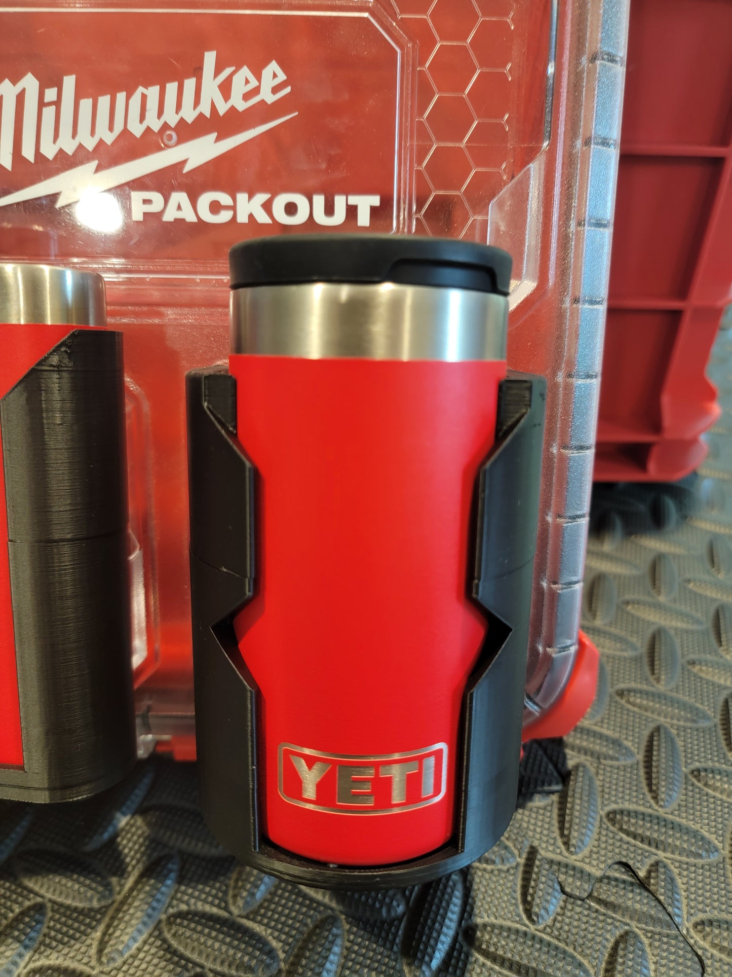 Milwaukee Packout Flask & Shot Glass Attachments | Fits Milwaukee Packout Case Lids