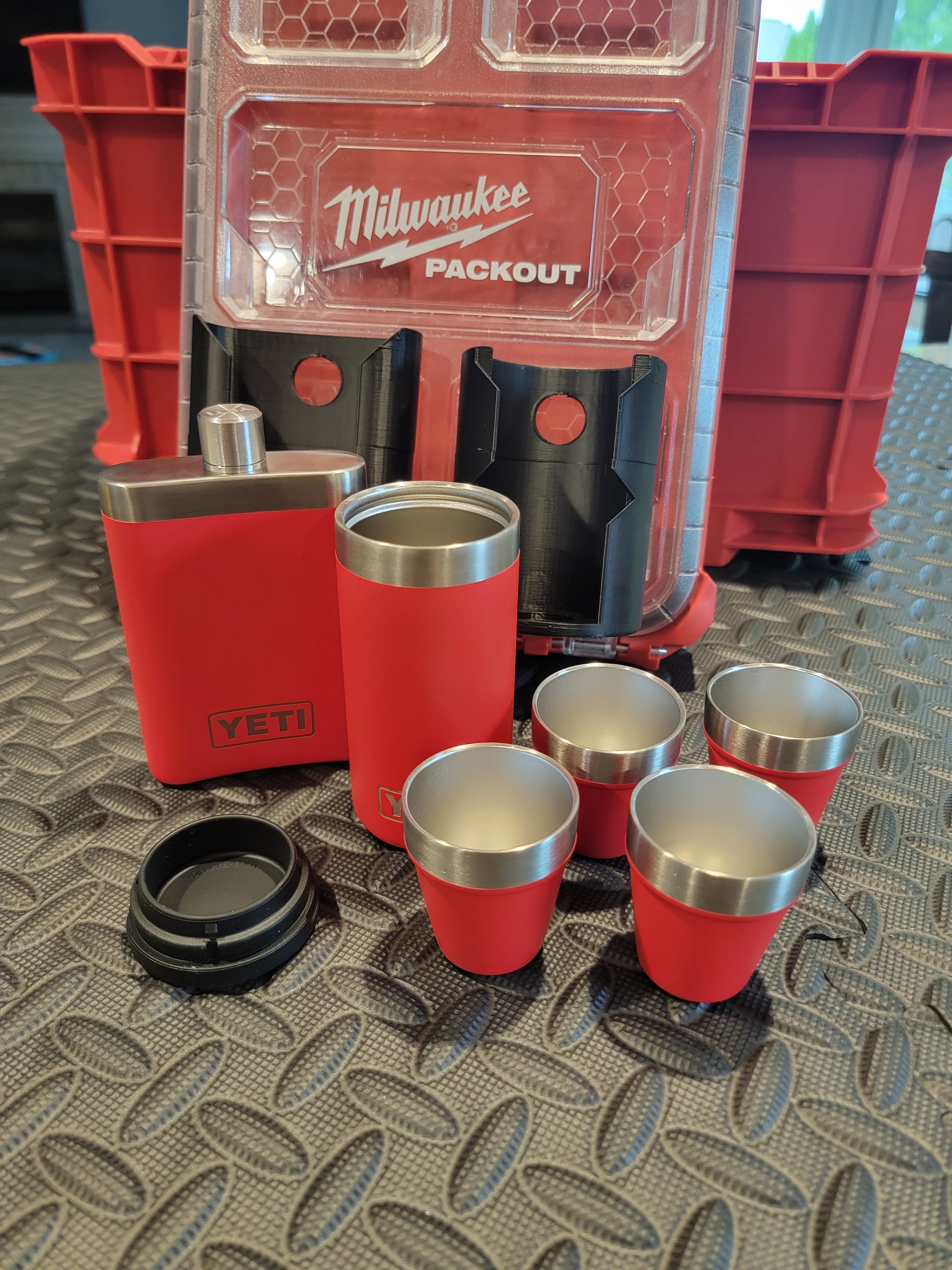 Milwaukee Packout Flask & Shot Glass Attachments
