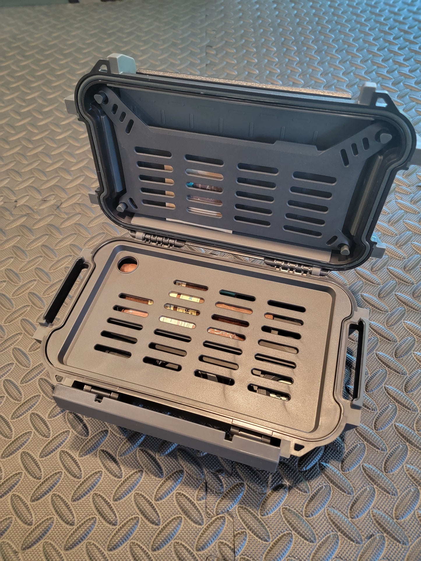 Cigar Humidor Insert With Included Hygrometer | Fits Pelican R60 Personal Utility Ruck Case SKU: RKR600-0000