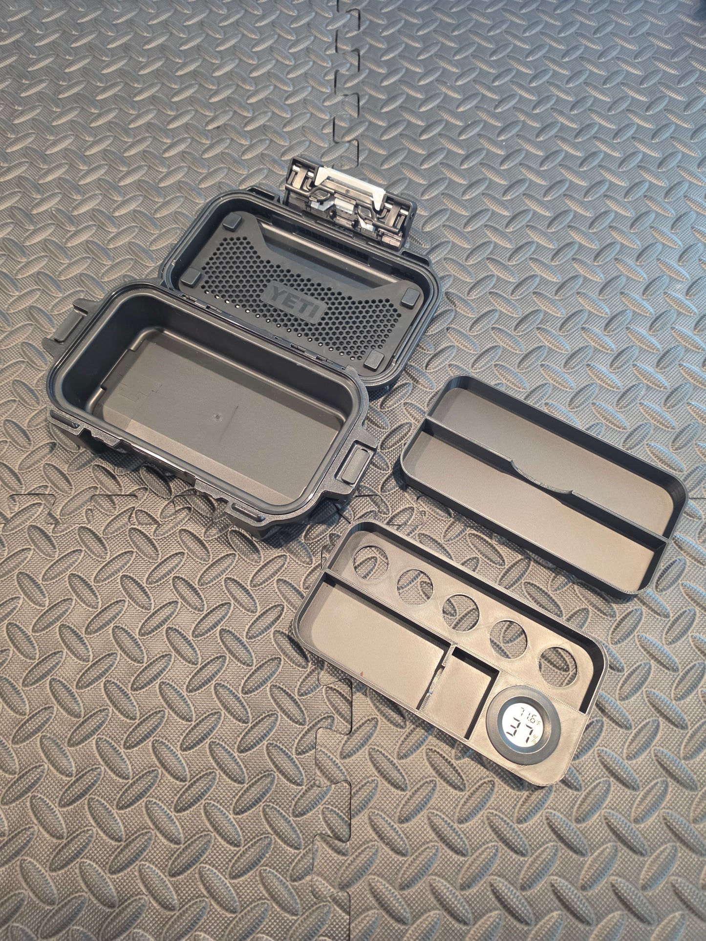 Cigar Humidor Insert With Included Hygrometer For Yeti GoBox 1 Gear Case