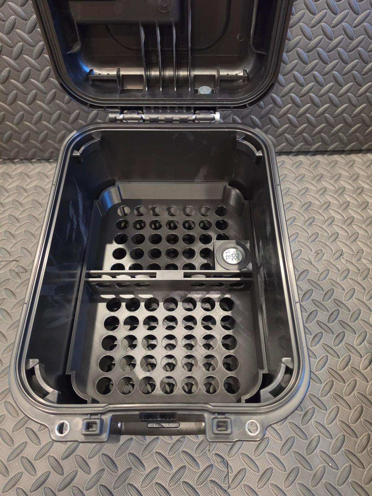 Humidor Insert Kit Compatible with YETI GoBox 15 | 70+ Cigar Capacity, 3-Tier Storage & Hygrometer