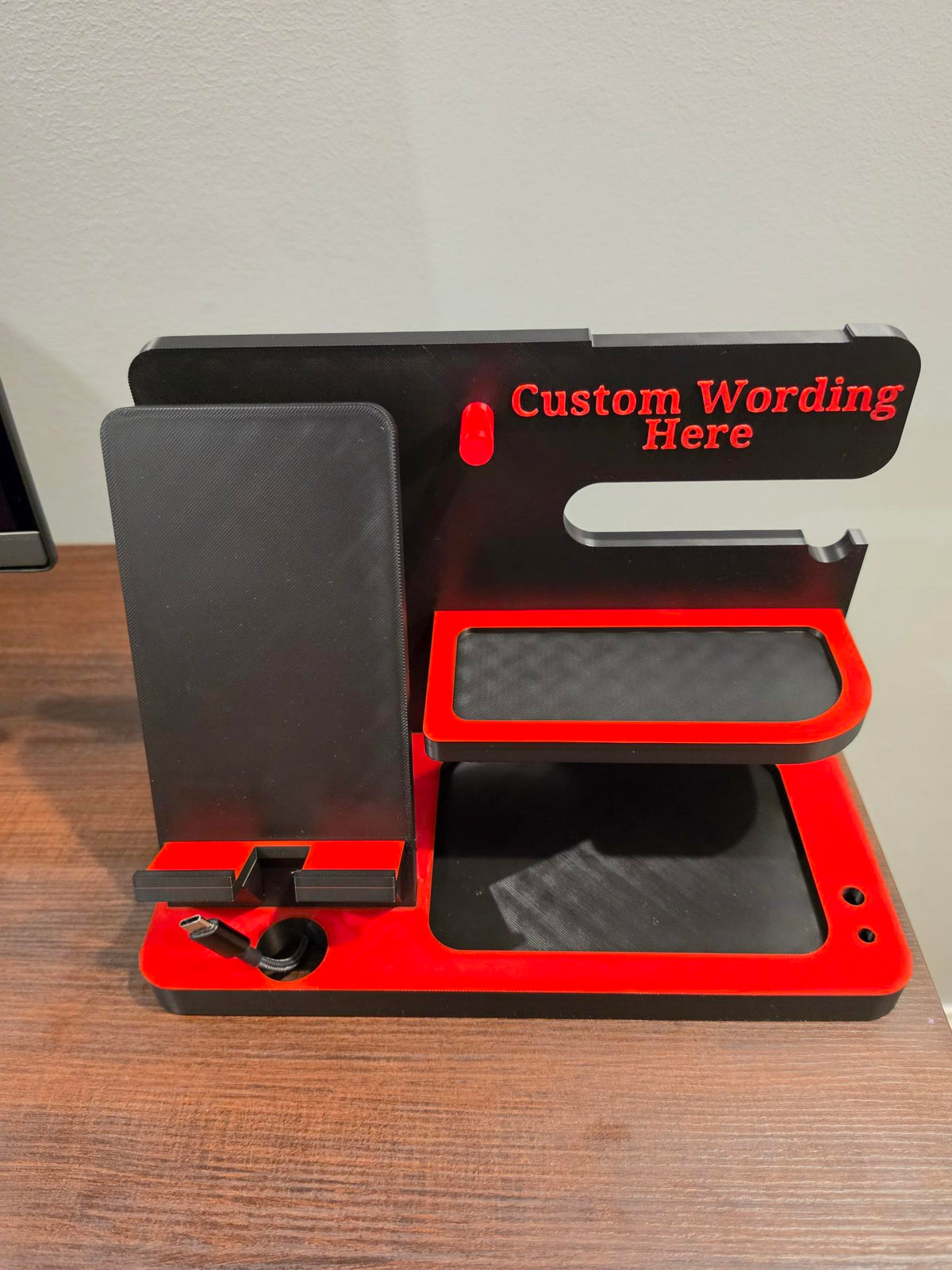 Personalized Nightstand Organizer & Desk Docking Station