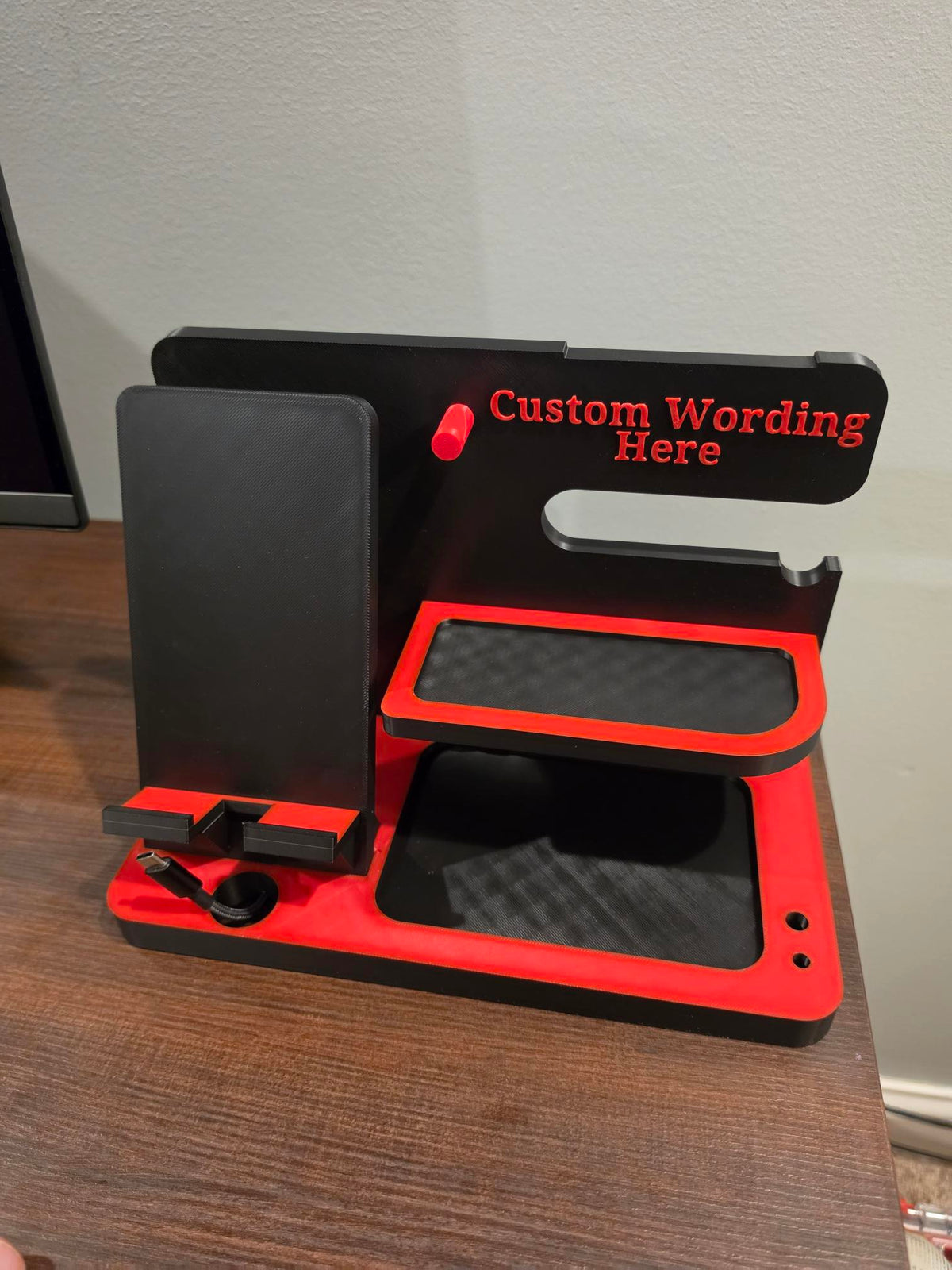 Personalized Nightstand Organizer & Desk Docking Station