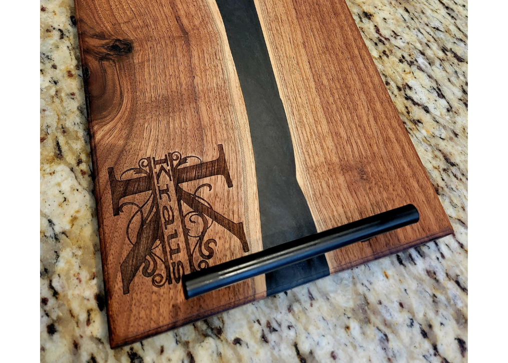 Black Walnut Epoxy River Serving Board