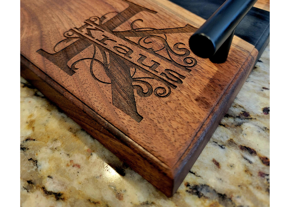 Black Walnut Epoxy River Serving Board