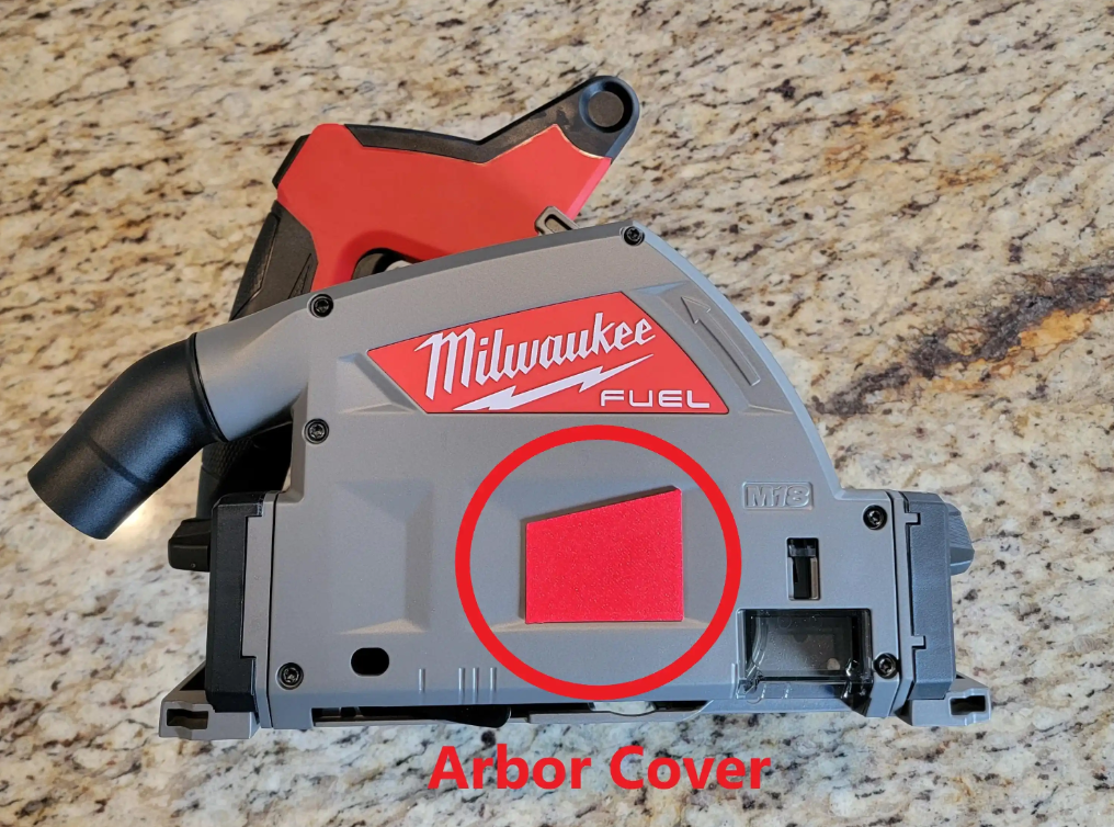 Milwaukee Track Saw Arbor Dust Cover