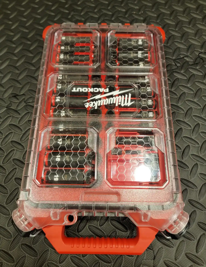 Milwaukee Packout Insert For 3/8 inch 43-Piece Impact Socket Set | Packout Container Model 48-22-8436