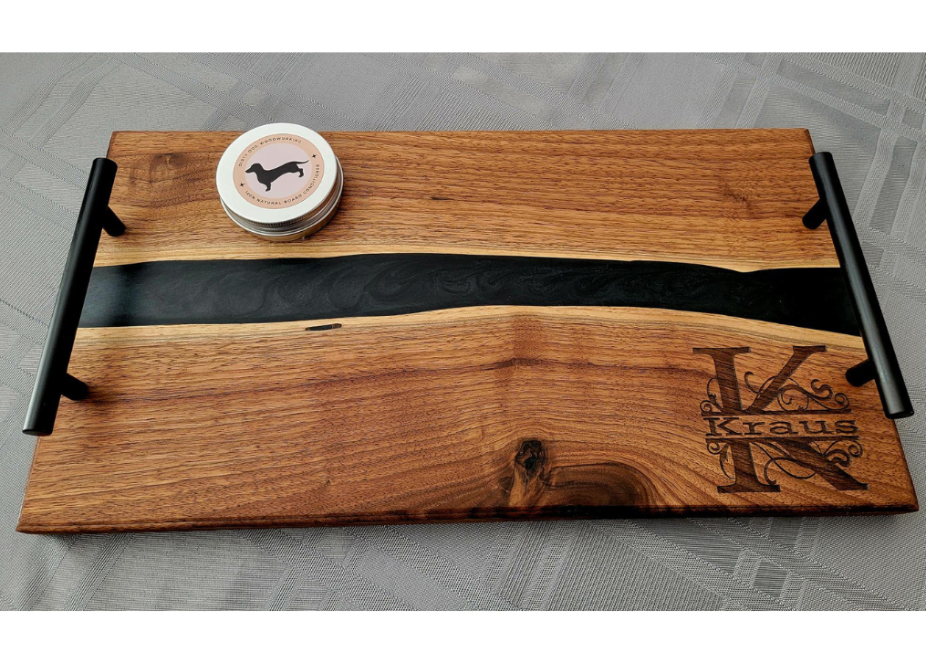 Black Walnut Epoxy River Serving Board