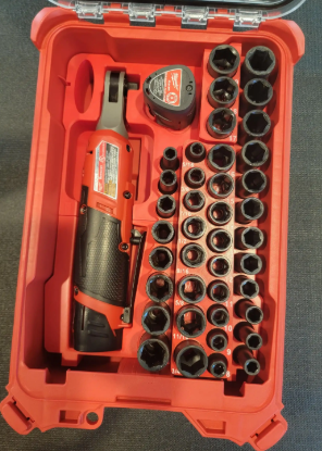 Milwaukee Packout Insert For M12 3/8" Ratchet (Models 2457-20 & 2567-20) | Fits Milwaukee Packout Case 48-22-8435