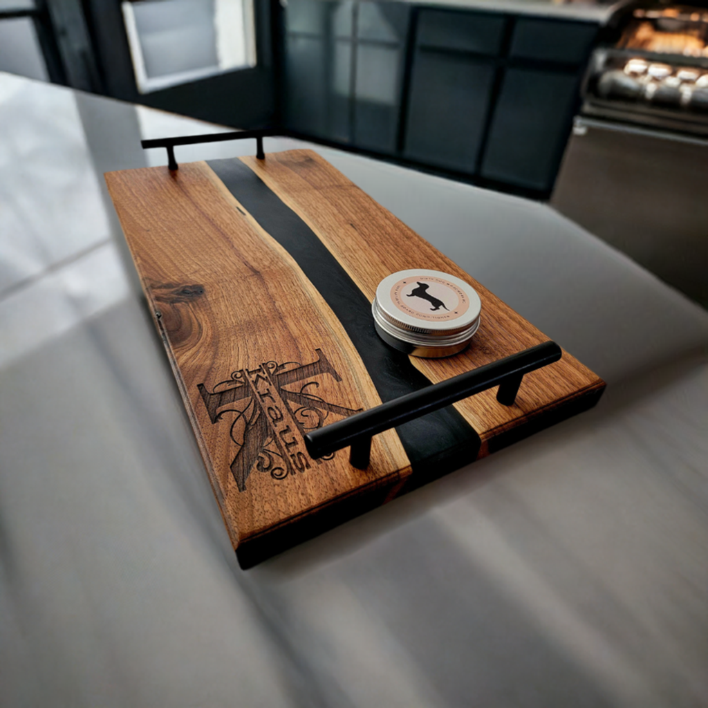 Black Walnut Epoxy River Serving Board