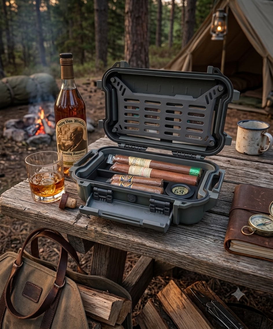 Cigar Humidor Insert With Included Hygrometer | Fits Pelican R40 Personal Utility Ruck