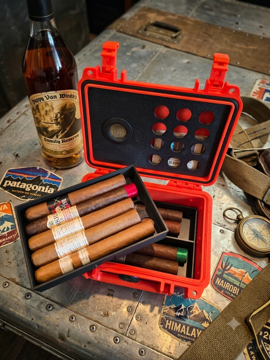 Pelican 1120 Cigar Humidor Insert Kit – Travel Humidor with Digital Hygrometer