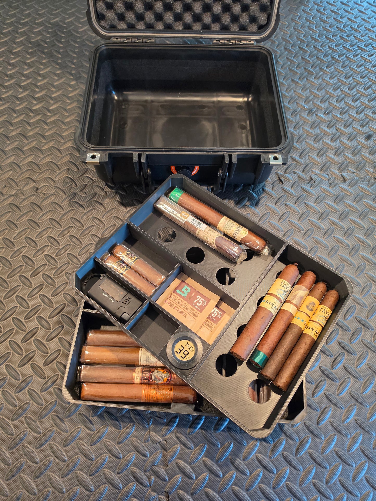 Cigar Humidor Insert with Included Hygrometer | Fits Apache 2800 (Harbor Freight SKU 58655)