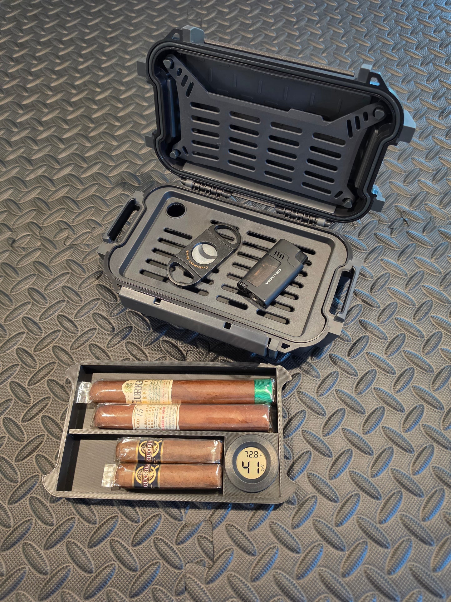 Cigar Humidor Insert With Included Hygrometer | Fits Pelican R40 Personal Utility Ruck