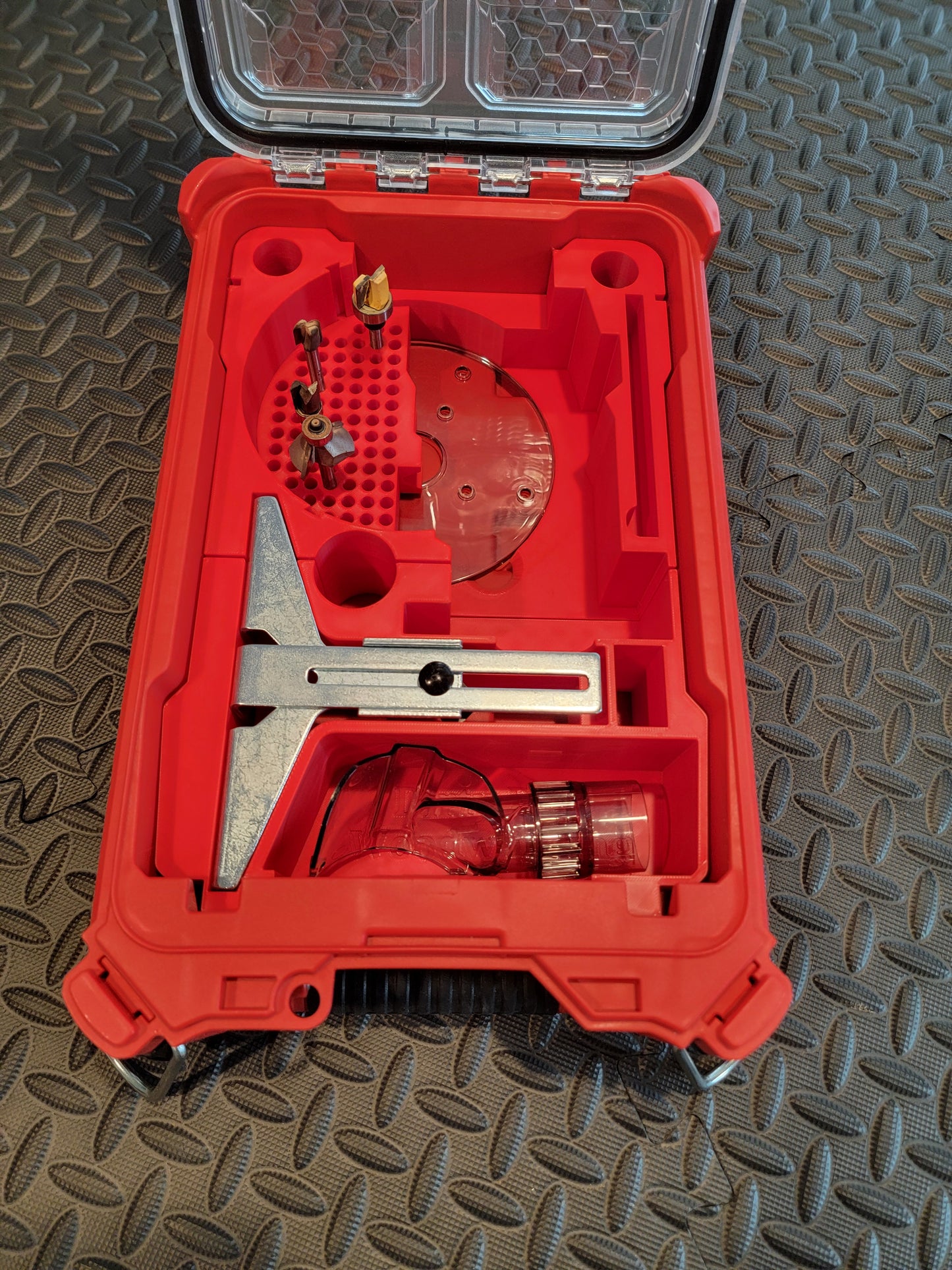Milwaukee Packout Insert For M18 Compact Router Packout (Model 2723-20) | Fits Milwaukee Packout Case 48-22-8435