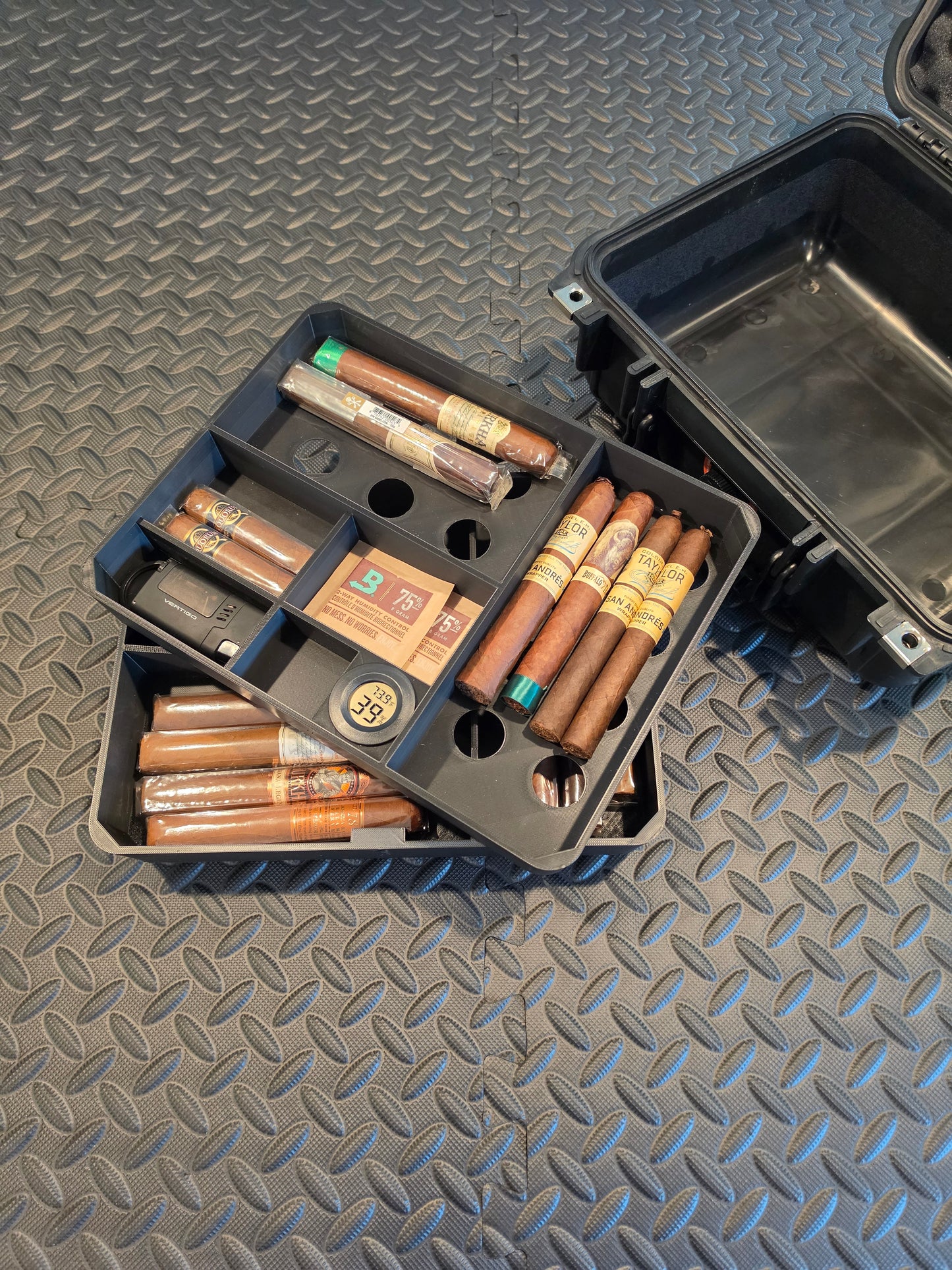 Cigar Humidor Insert with Included Hygrometer | Fits Apache 2800 (Harbor Freight SKU 58655)