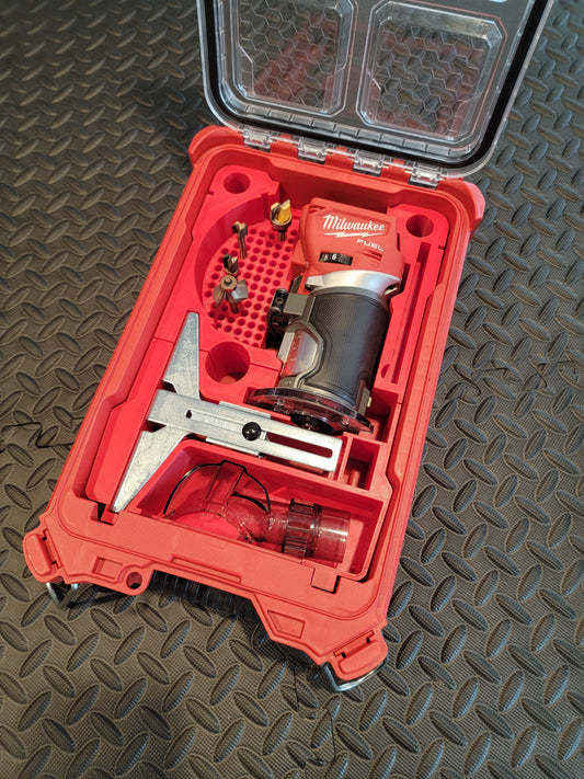 Milwaukee Packout Insert For M18 Compact Router Packout (Model 2723-20) | Fits Milwaukee Packout Case 48-22-8435