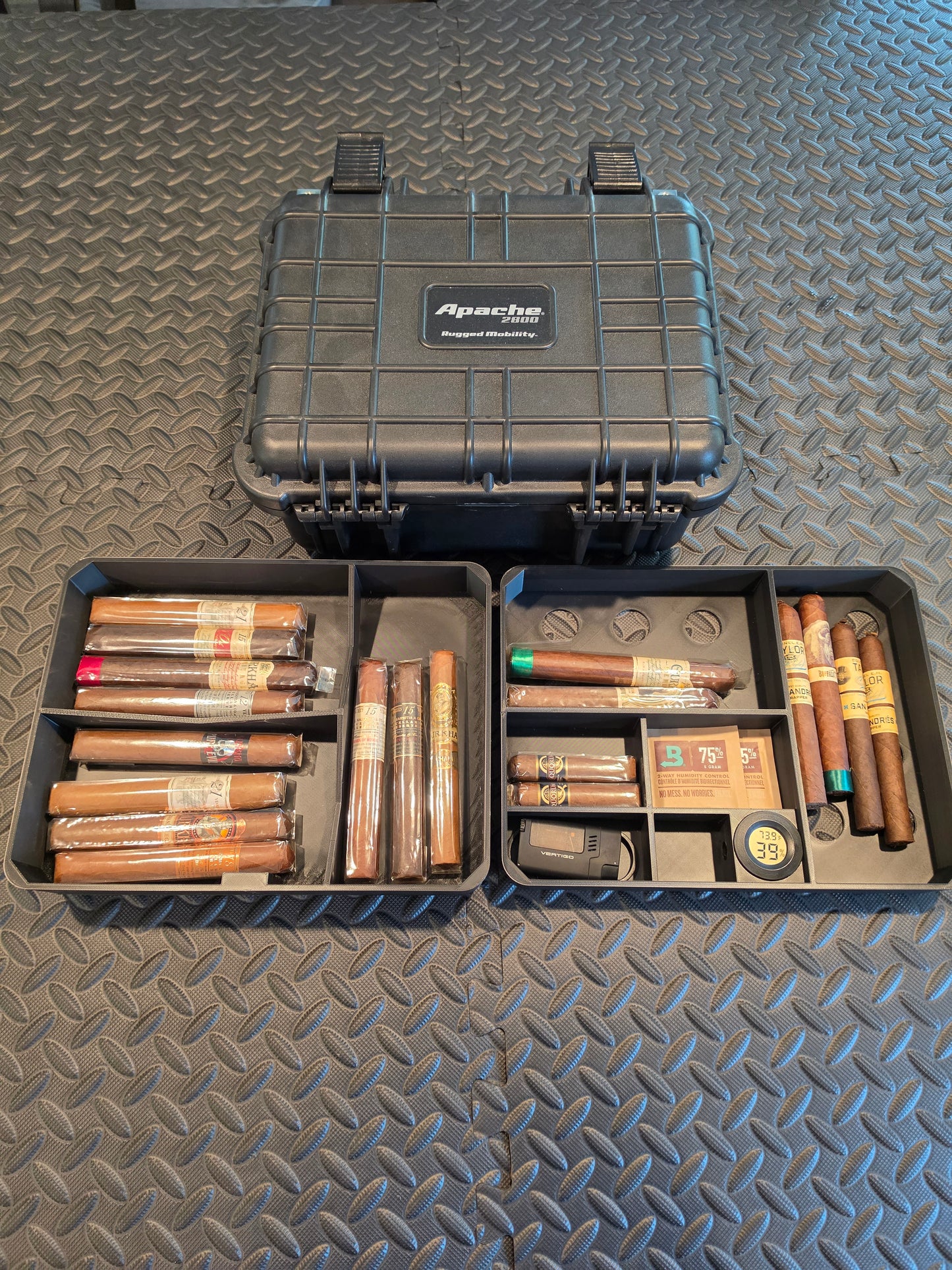 Cigar Humidor Insert with Included Hygrometer | Fits Apache 2800 (Harbor Freight SKU 58655)