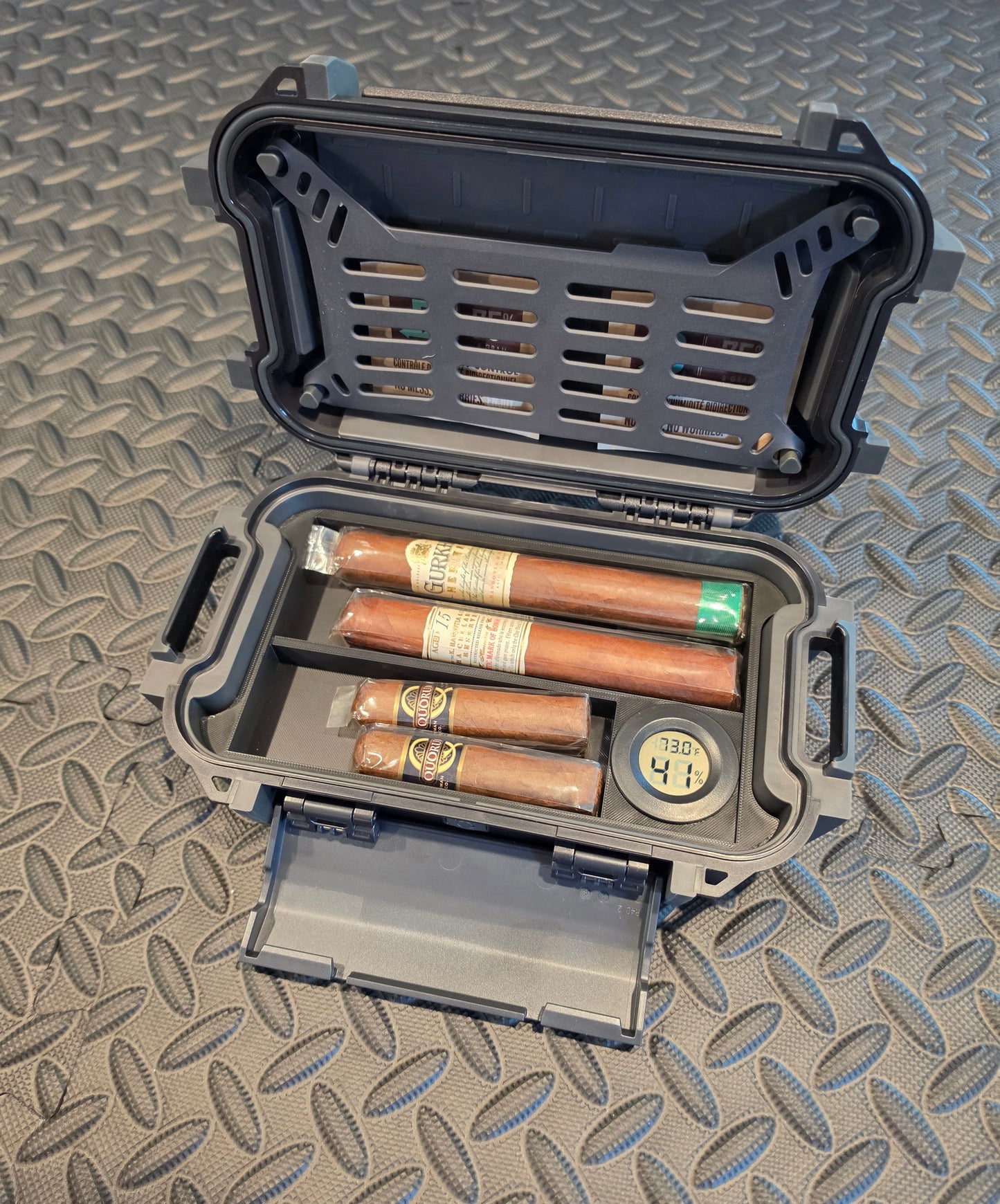 Cigar Humidor Insert With Included Hygrometer | Fits Pelican R40 Personal Utility Ruck