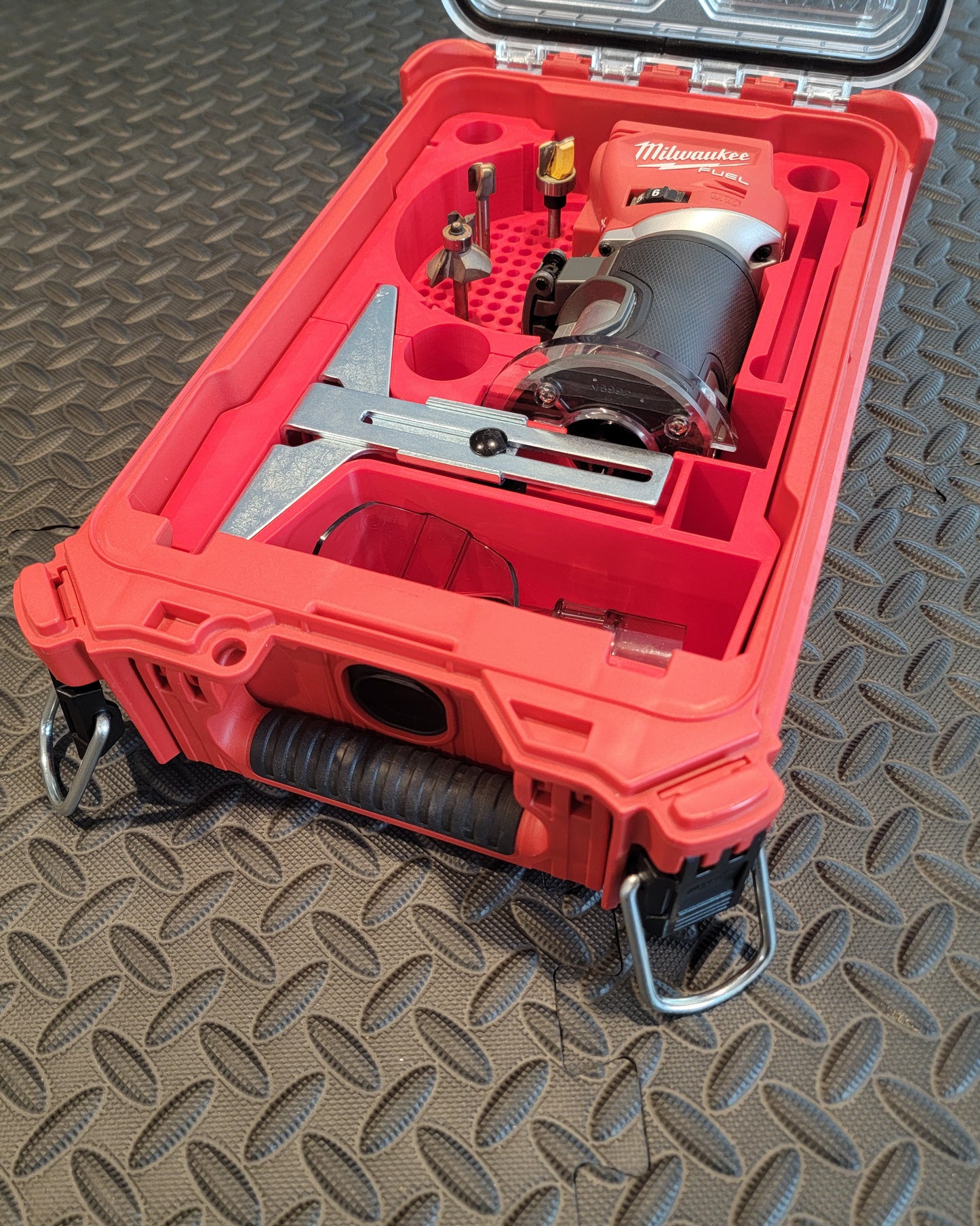 Milwaukee Packout Insert For M18 Compact Router Packout (Model 2723-20) | Fits Milwaukee Packout Case 48-22-8435